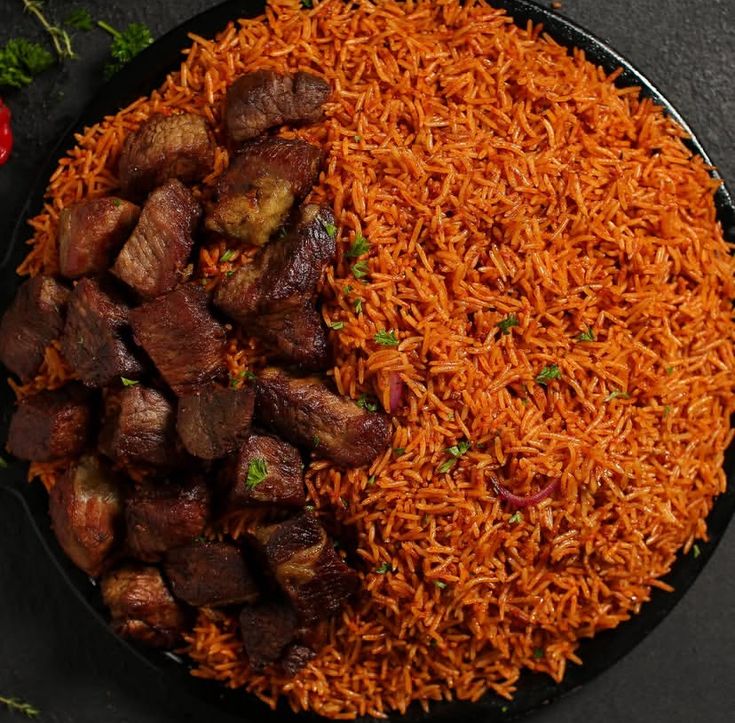 Smoky Jollof & Beef